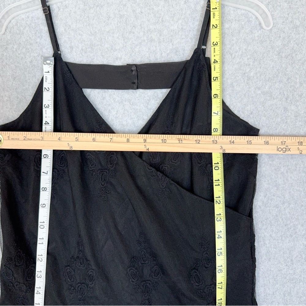 Chaser Romper Black Lace Size Small Spaghetti Straps Adjustable Cinch Waist NWT - Picture 15 of 16